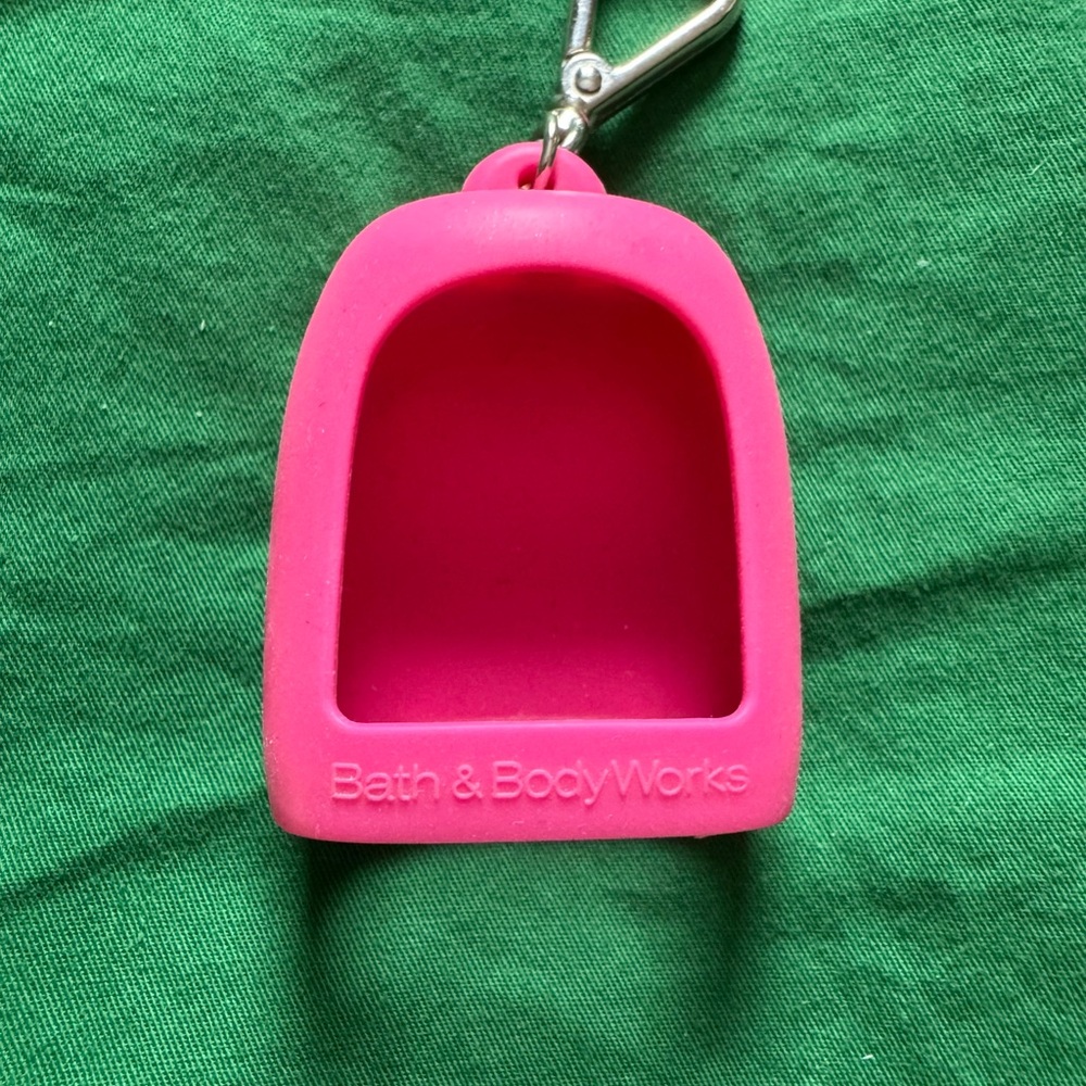 Pink Heart Keychain with Rhinestones - Picture 2 of 2
